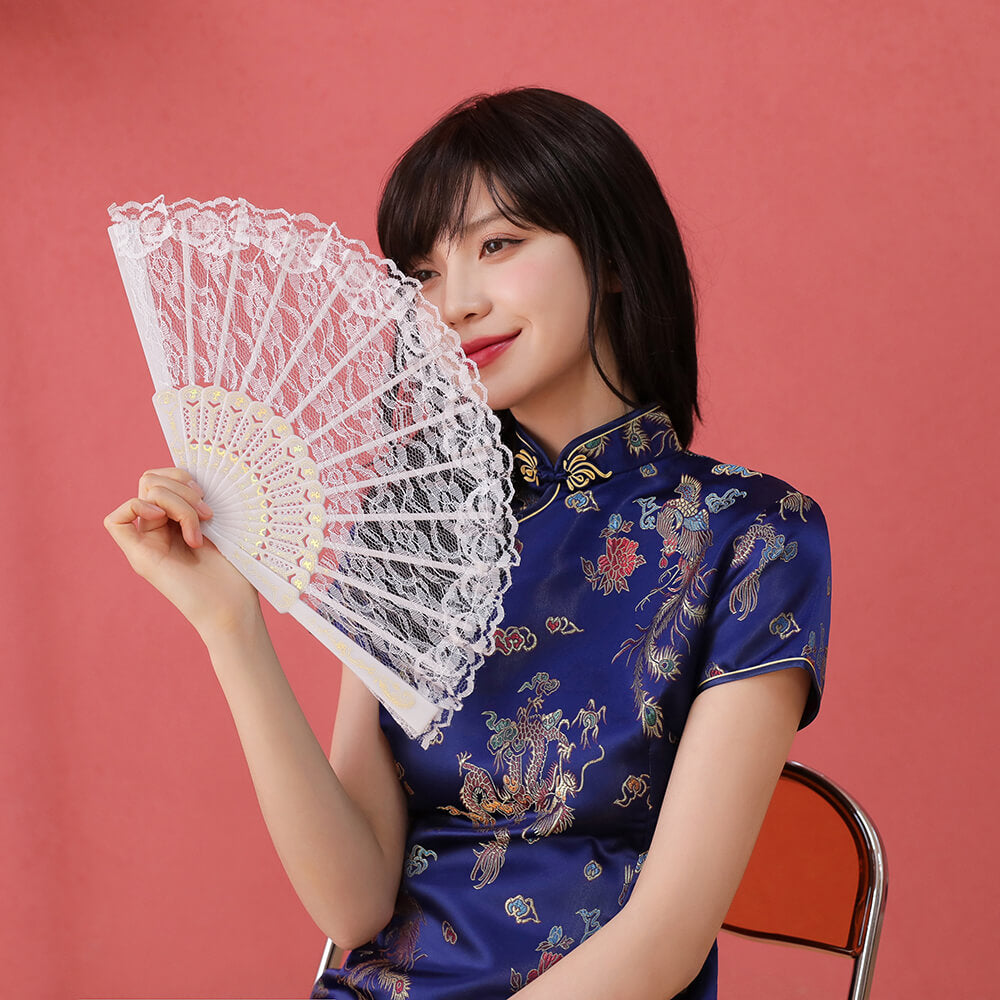 総レース扇子