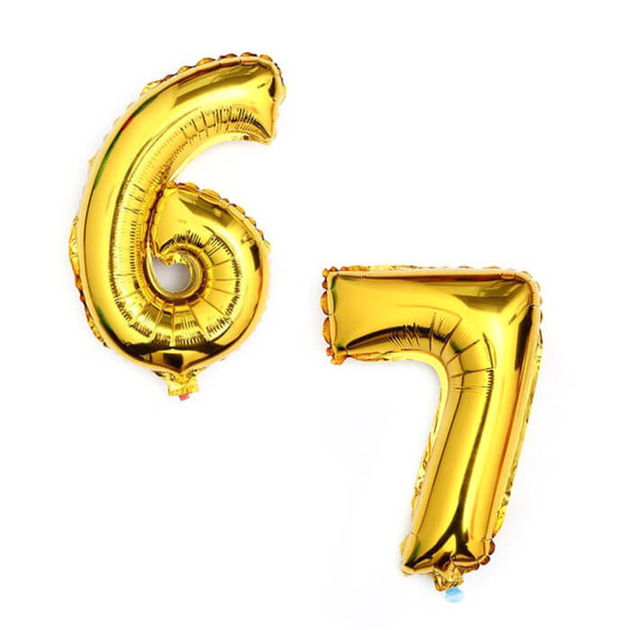 Number balloon large
