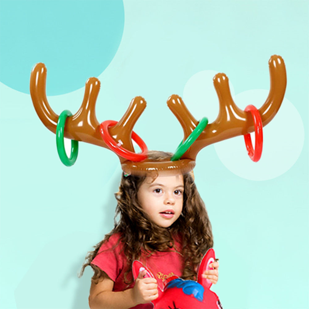 Floating ring toss (reindeer balloon toy)
