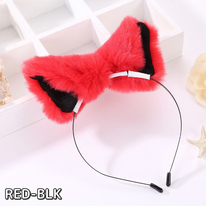 Fluffy cat ear headband
