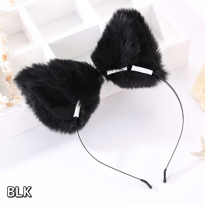Fluffy cat ear headband