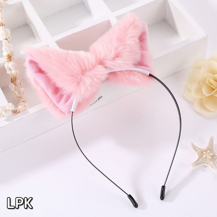Fluffy cat ear headband
