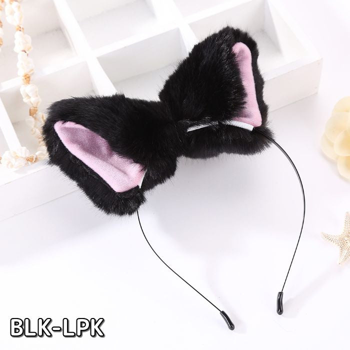 Fluffy cat ear headband