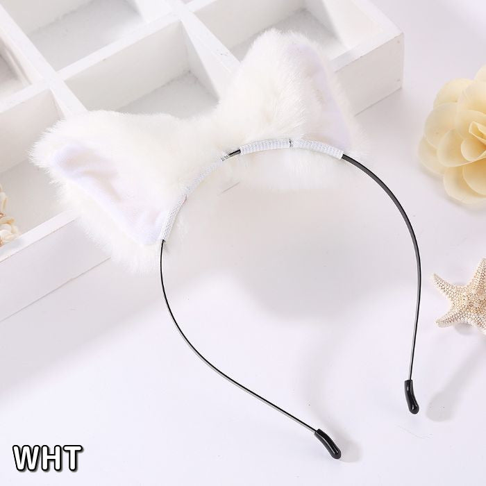 Fluffy cat ear headband