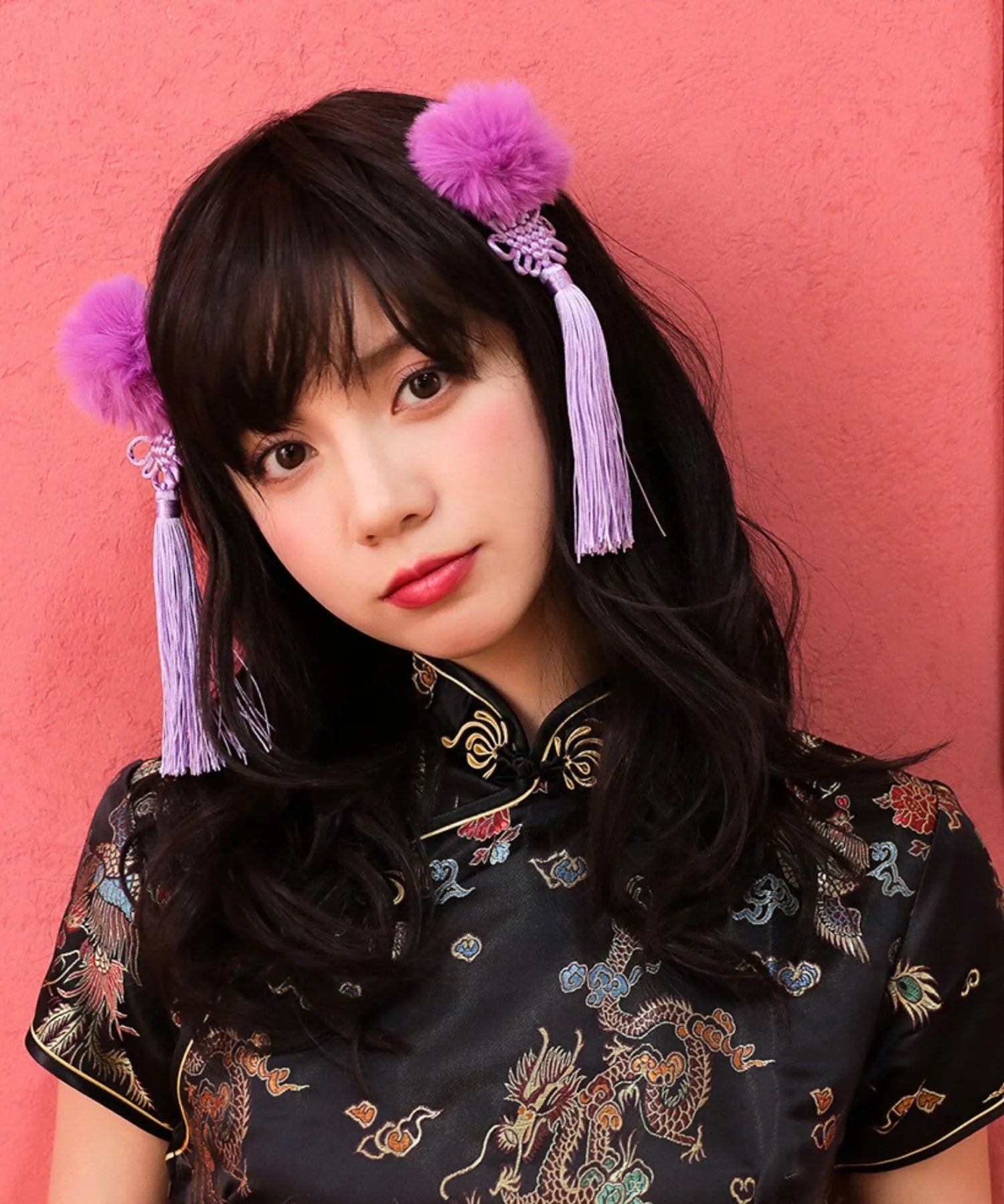 Bunched Ponpon China Dango Colorful
