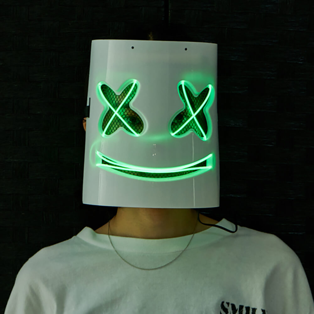 Glowing Halloween masks square