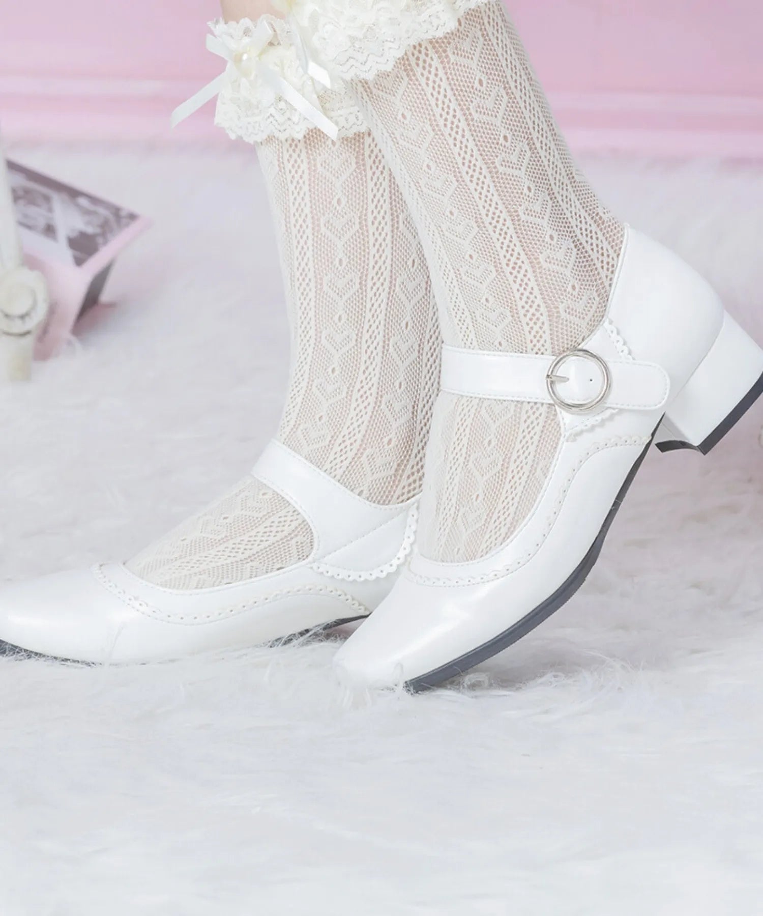 Thick strap shoes