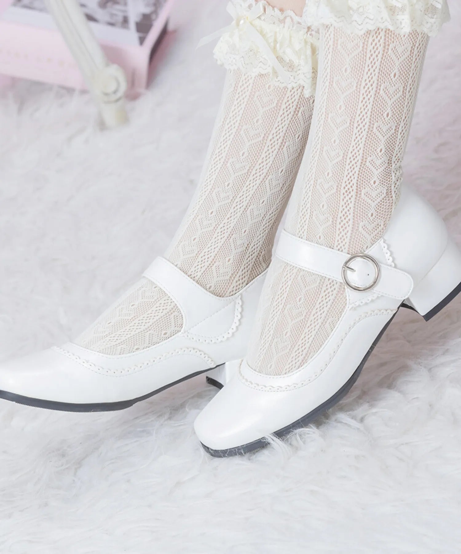 Thick strap shoes