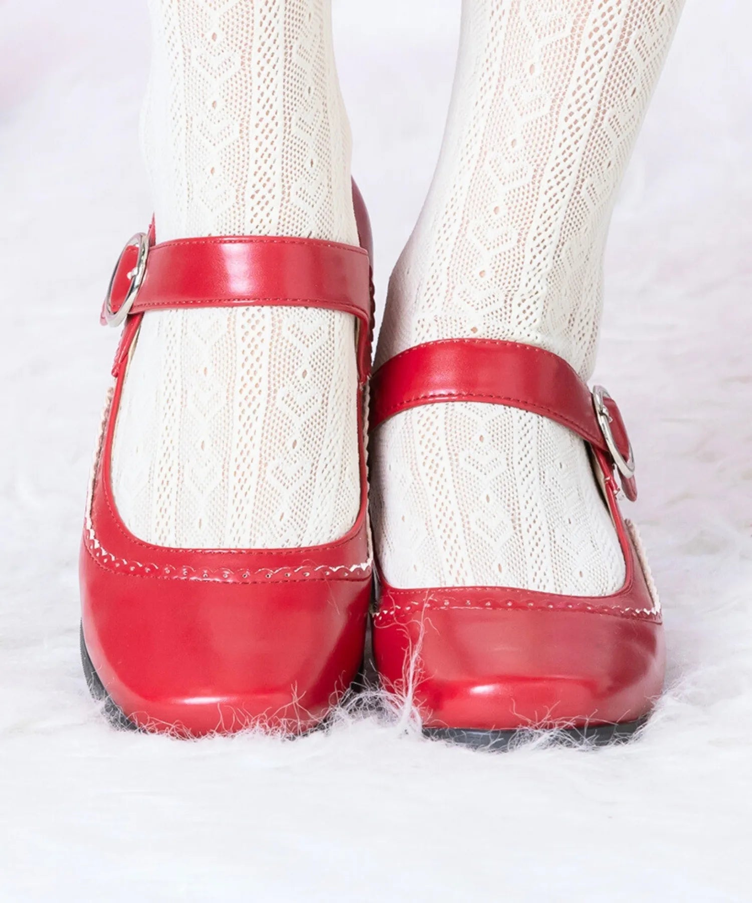 Thick strap shoes