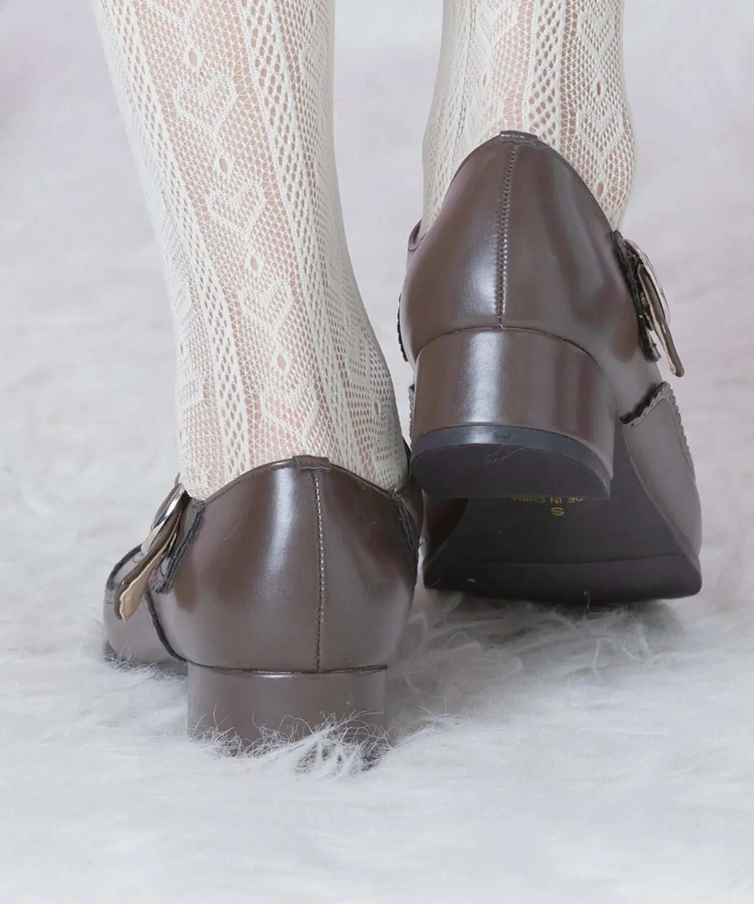Thick strap shoes