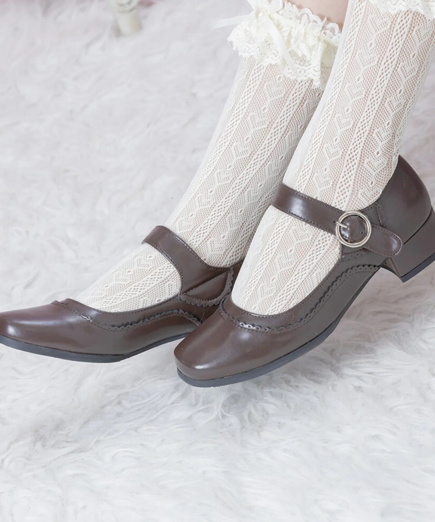 Thick strap shoes
