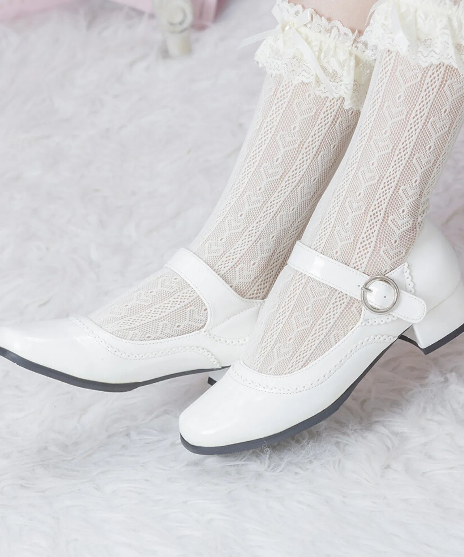 Thick strap shoes
