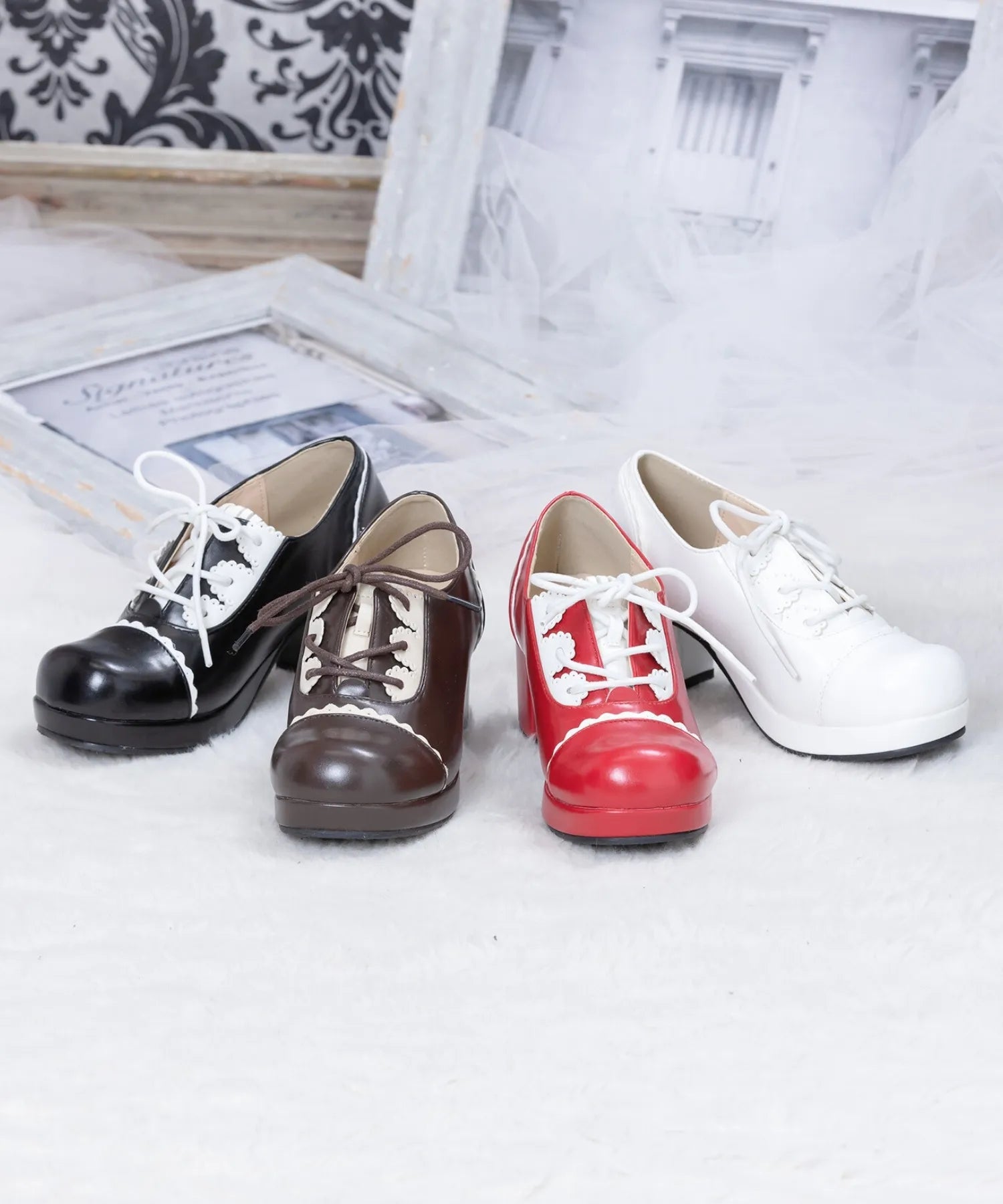 Braided scalloped shoes