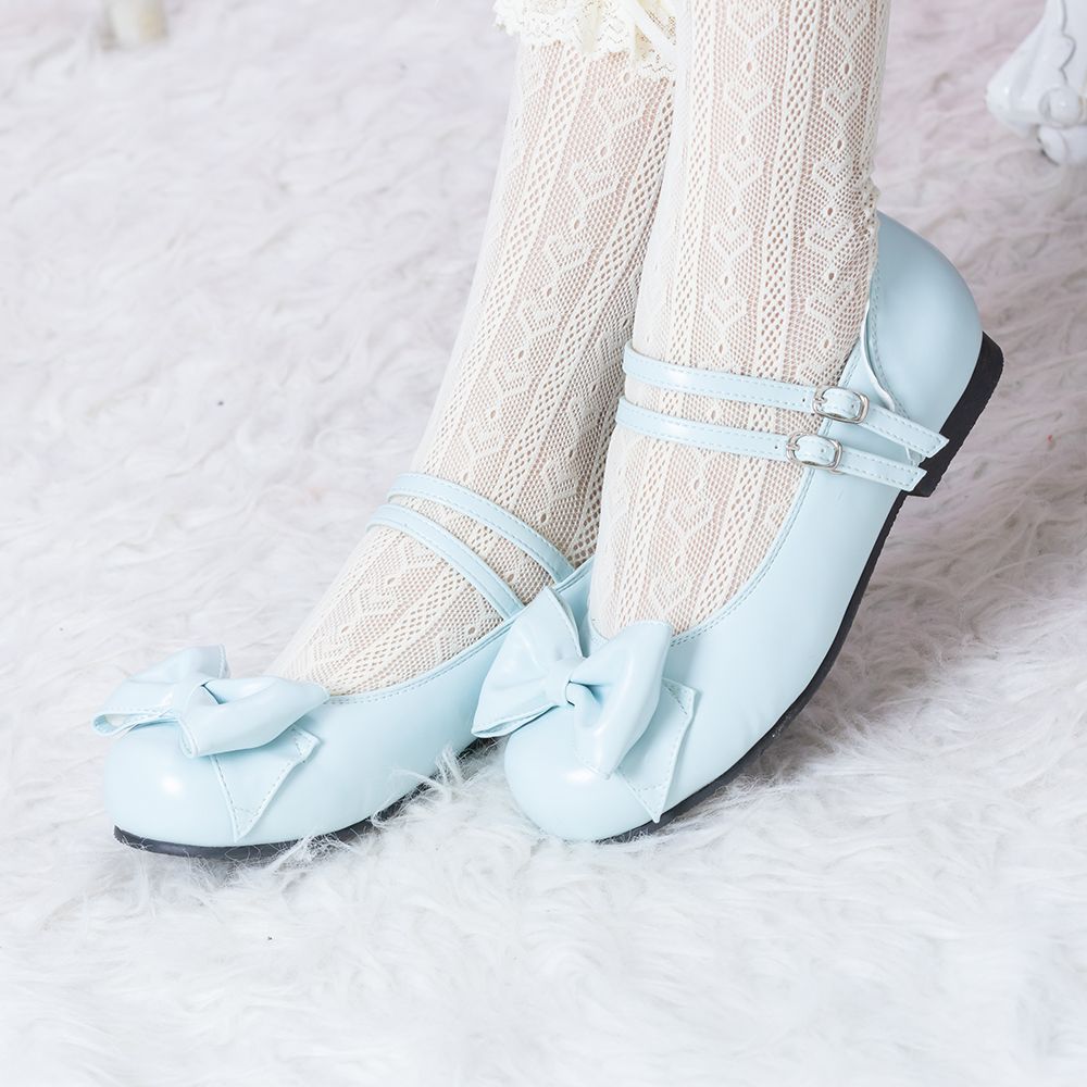 Double strap Petanko ribbon shoes