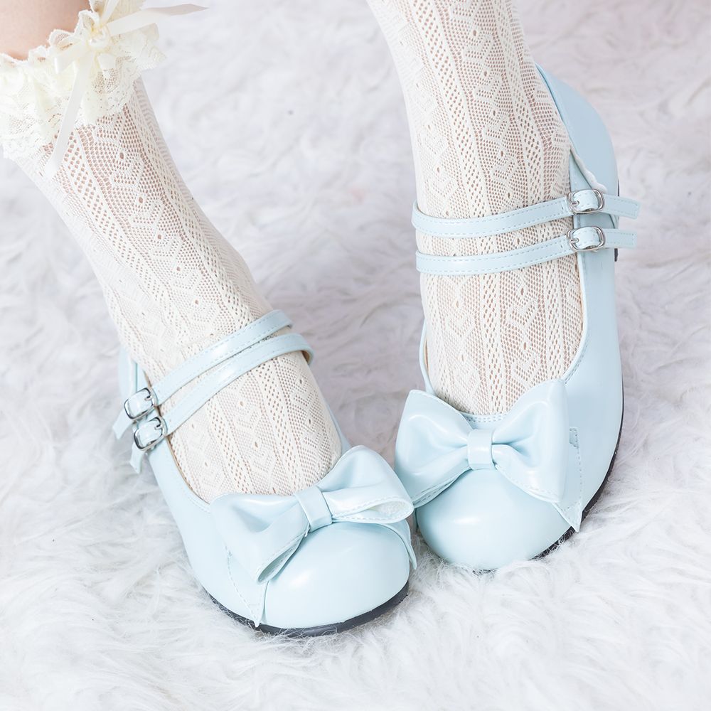 Double strap Petanko ribbon shoes