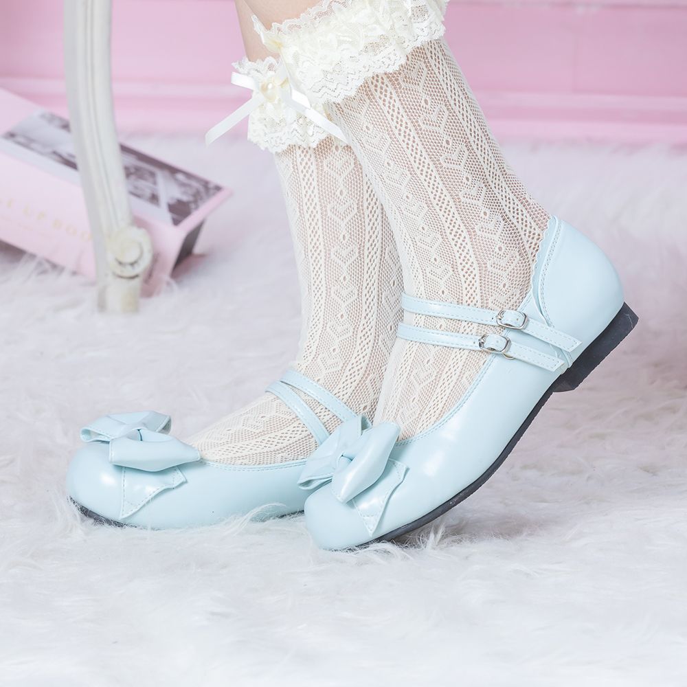 Double strap Petanko ribbon shoes