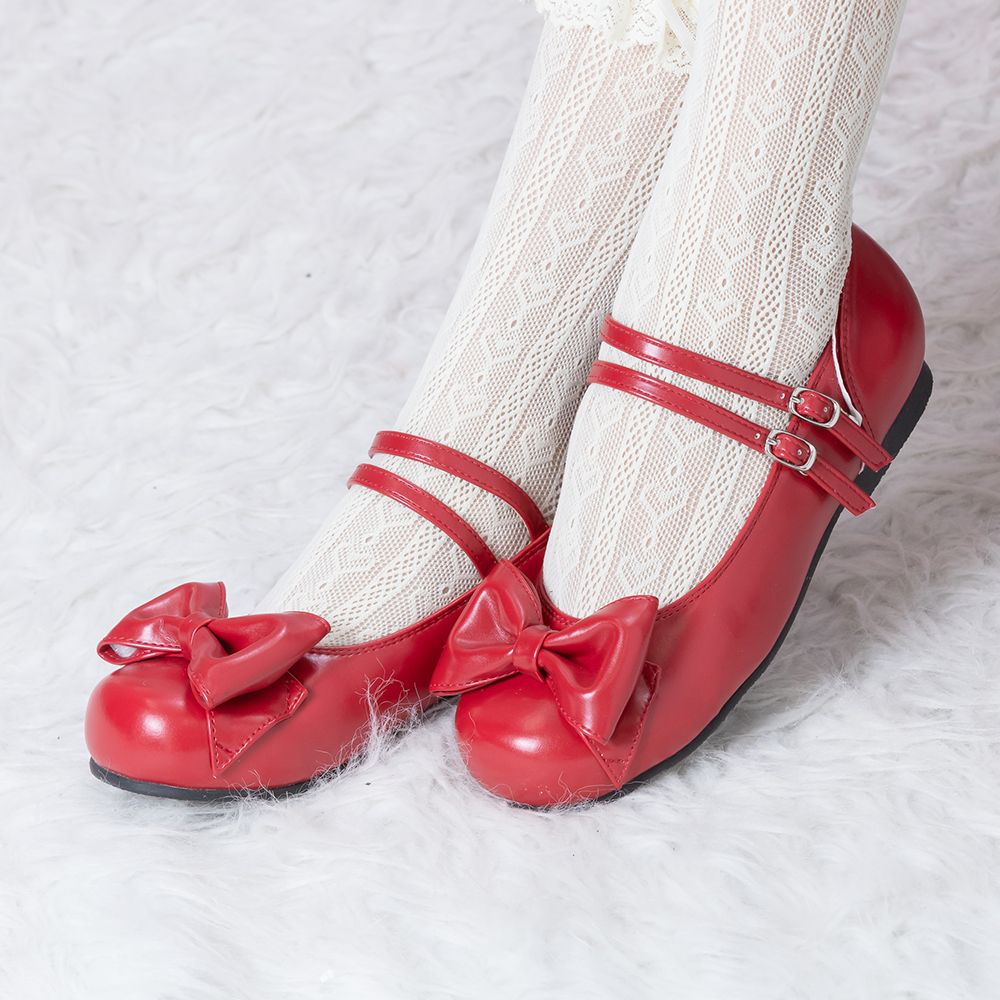Double strap Petanko ribbon shoes