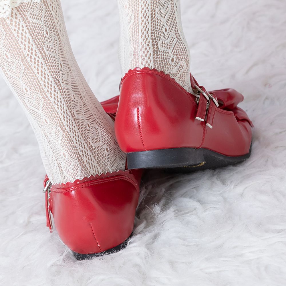 Double strap Petanko ribbon shoes