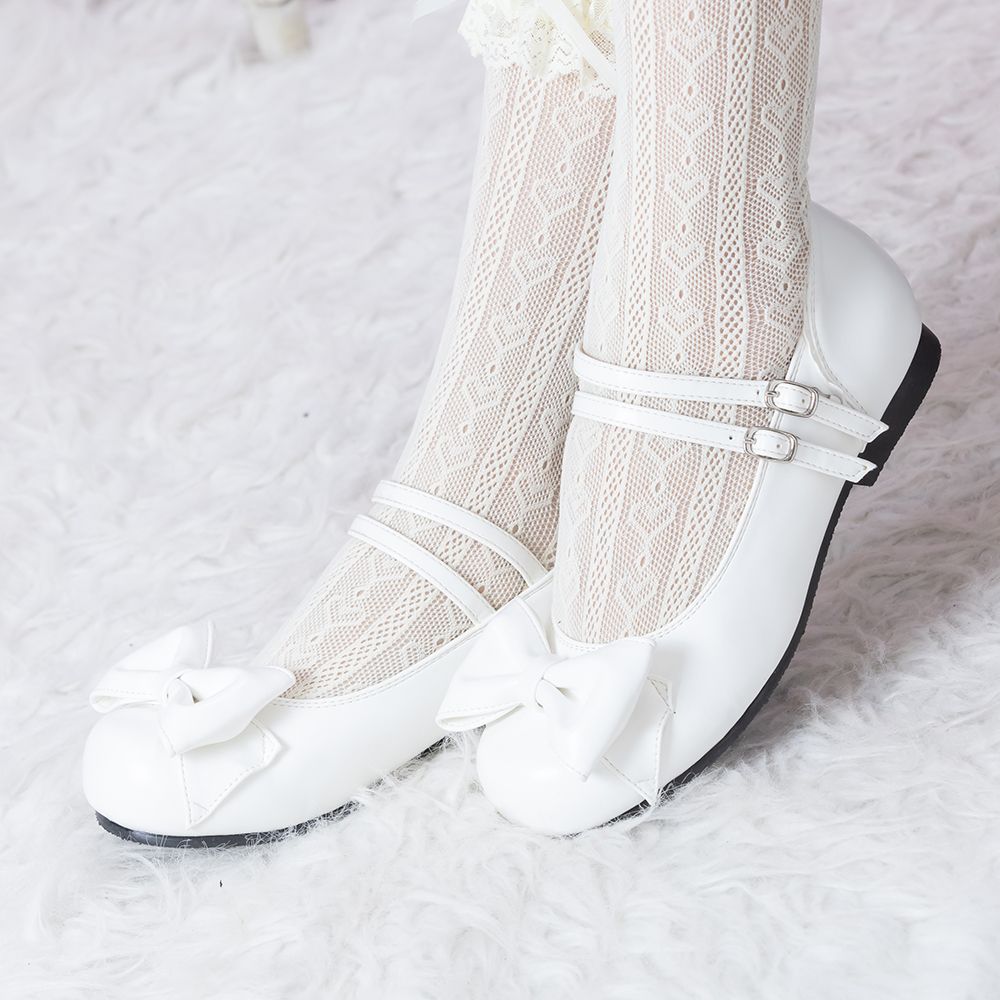 Double strap Petanko ribbon shoes