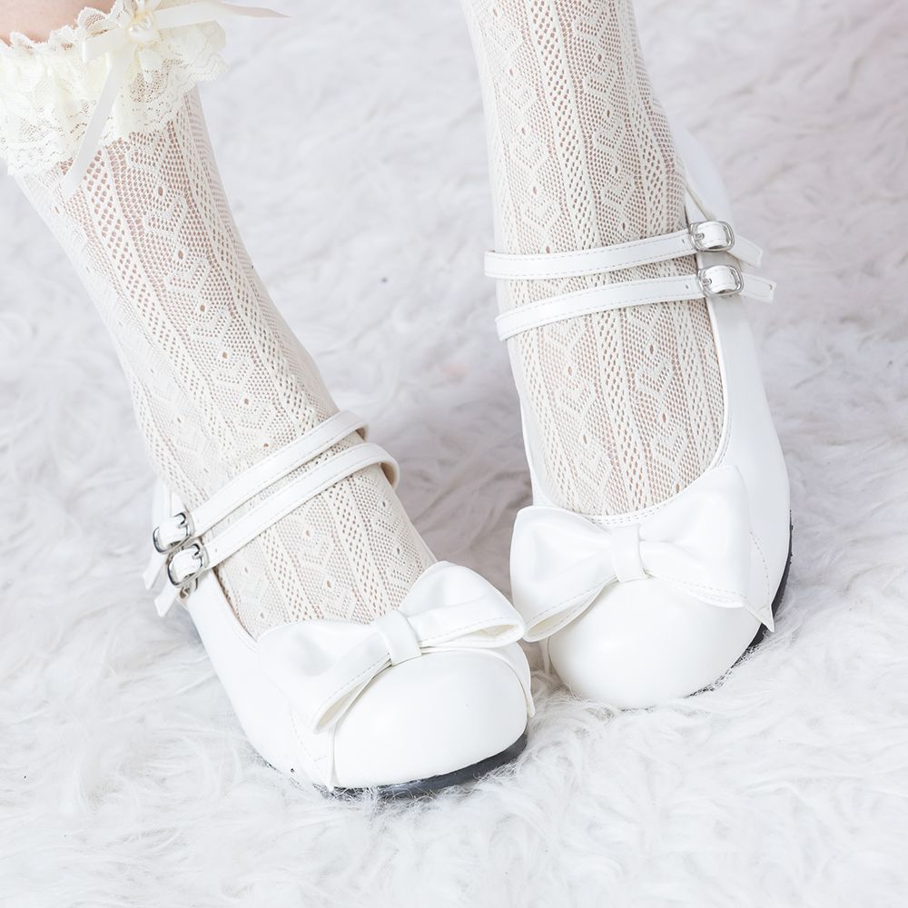 Double strap Petanko ribbon shoes