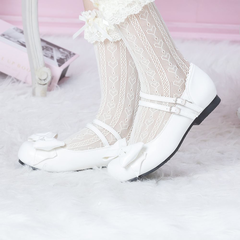 Double strap Petanko ribbon shoes