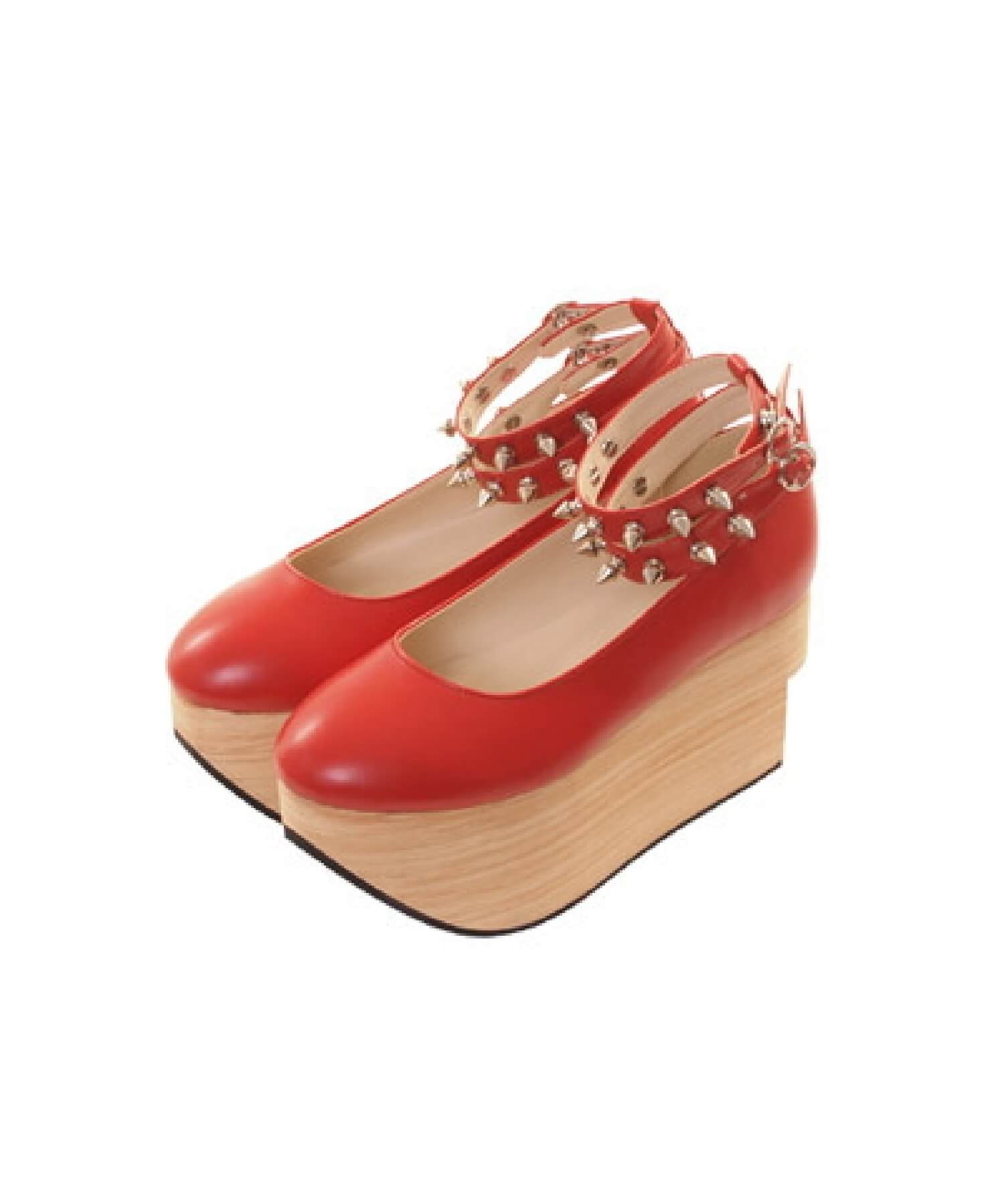 Hard locker high flat shoes