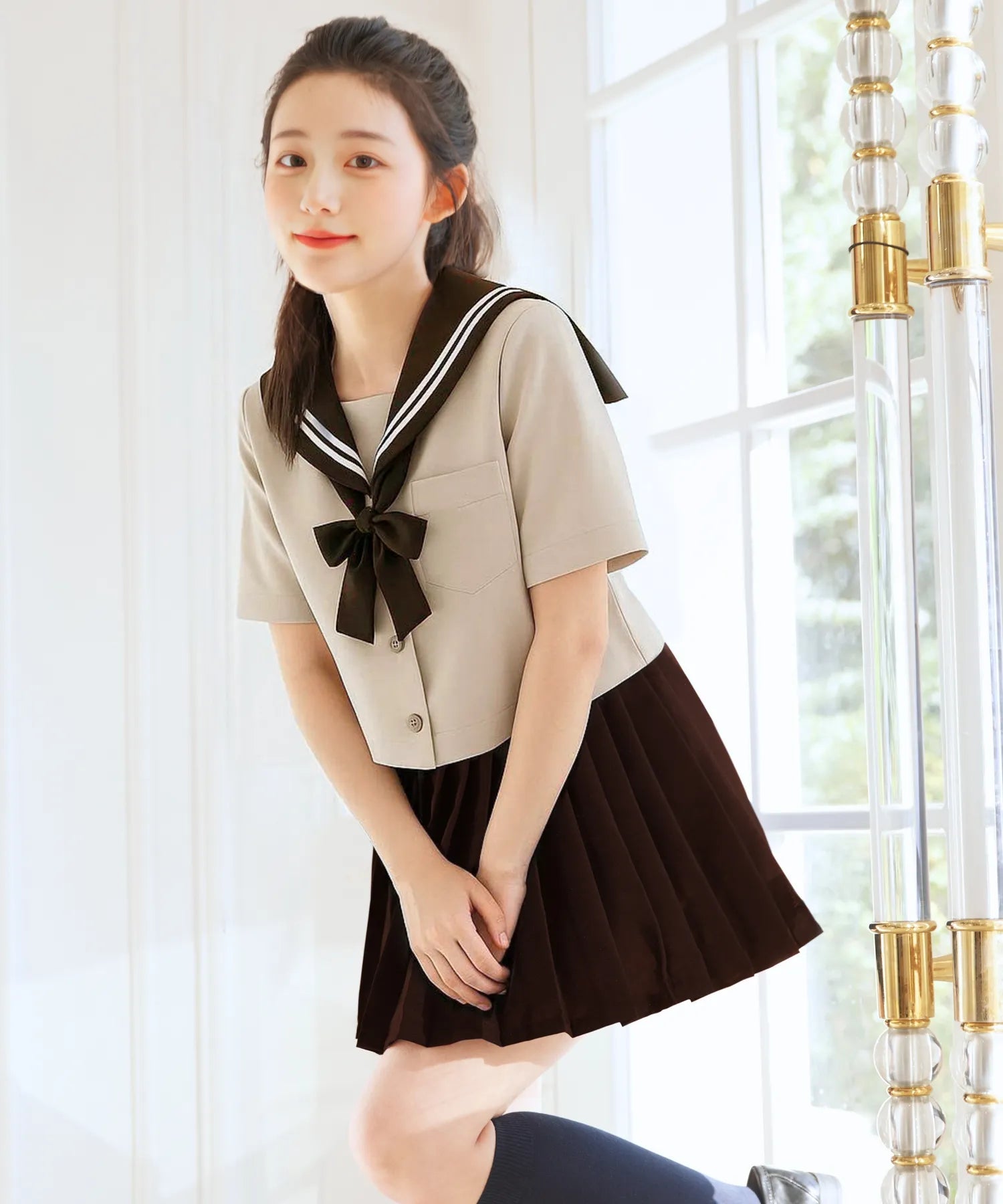 クラシックカラー半袖セーラー服