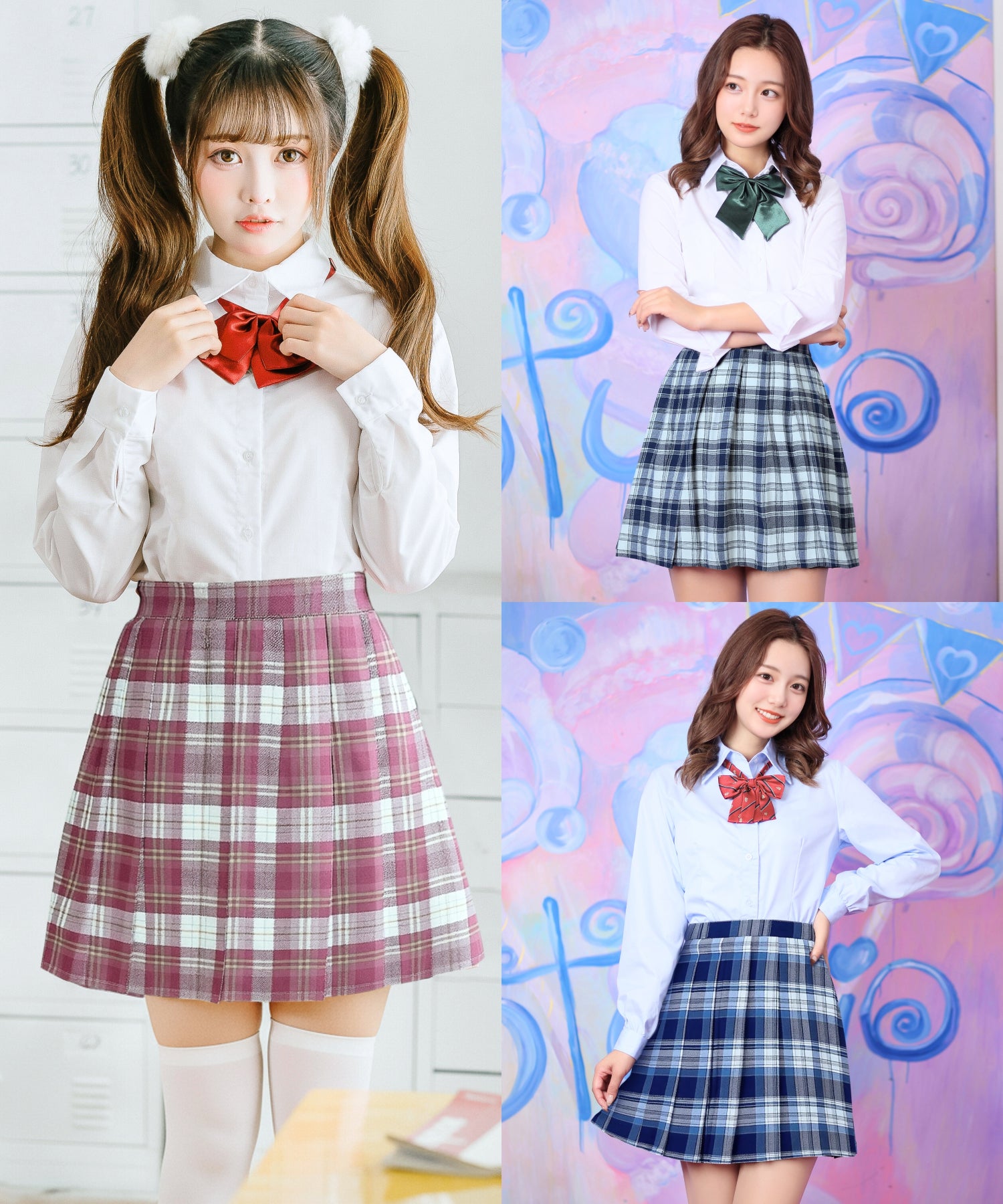 チェック柄プリーツスカート | BODYLINE & LunaBelle