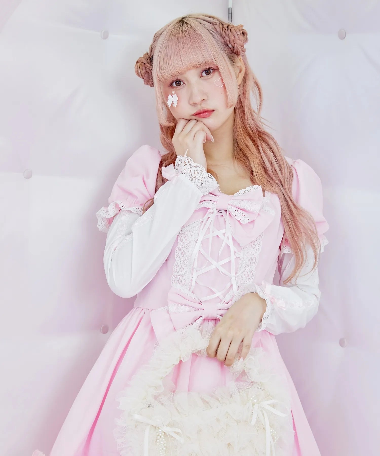 Rede lace with cape (sleeve removal can be removed ♪)