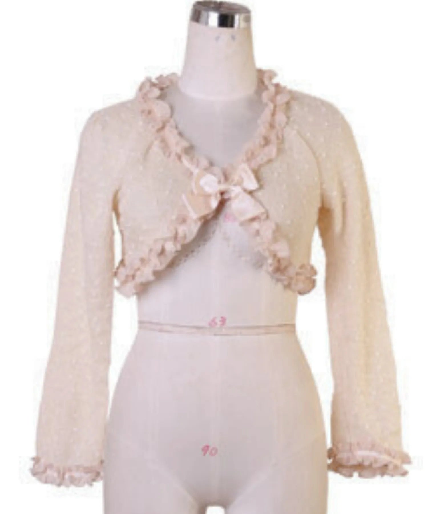 Three -dimensional dot cardigan