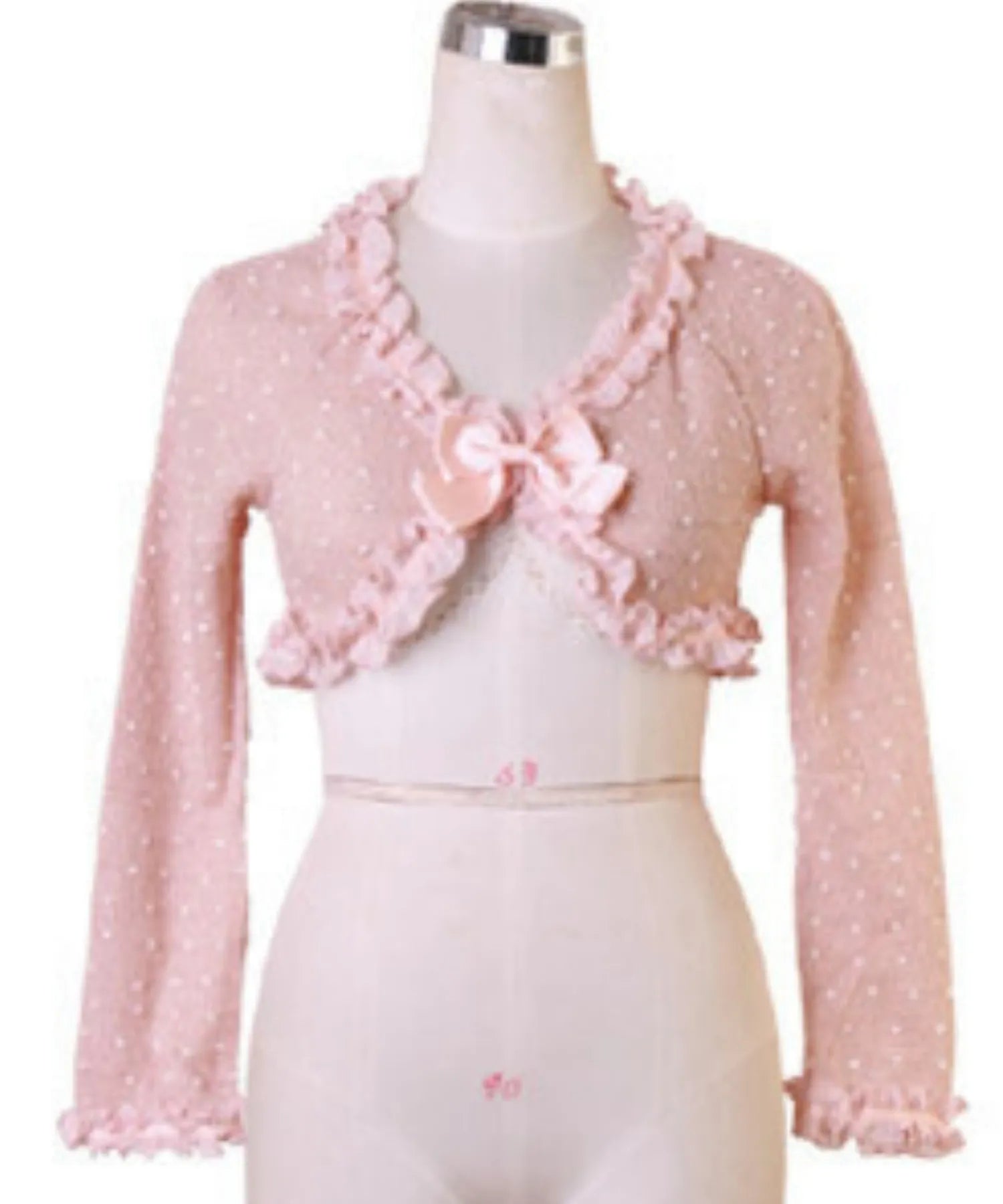 Three -dimensional dot cardigan