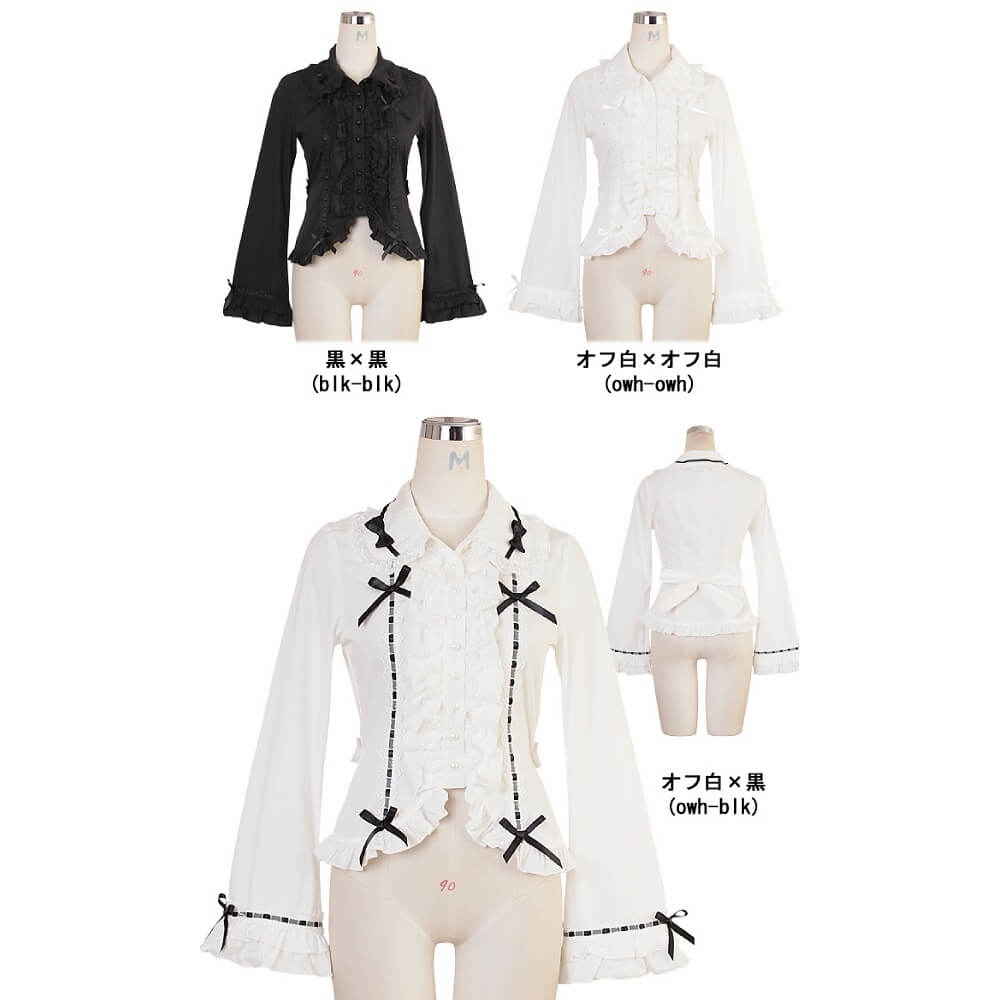 Ladder ribbon blouse