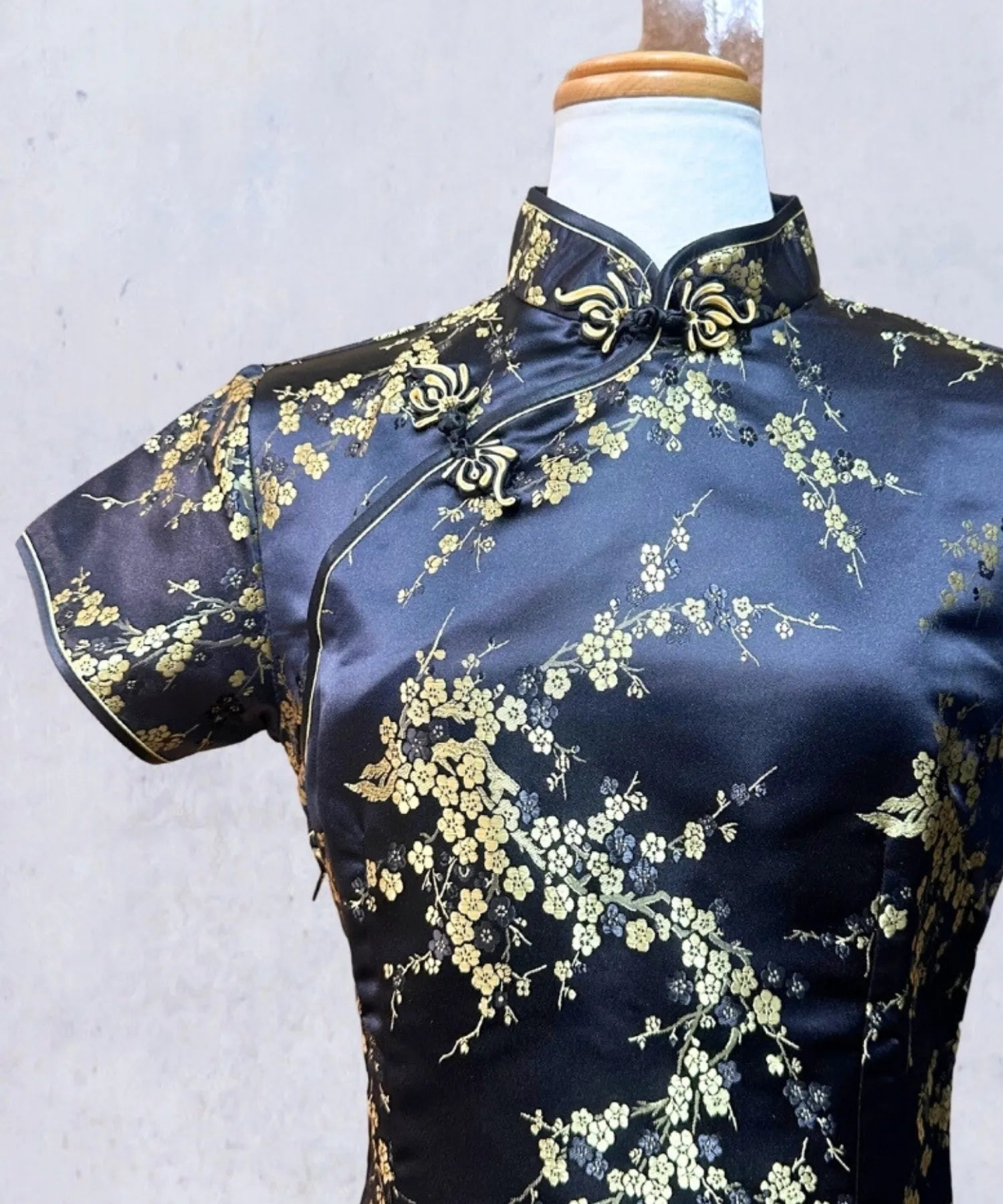 Purchased Chinese Dress Plum Pattern Long