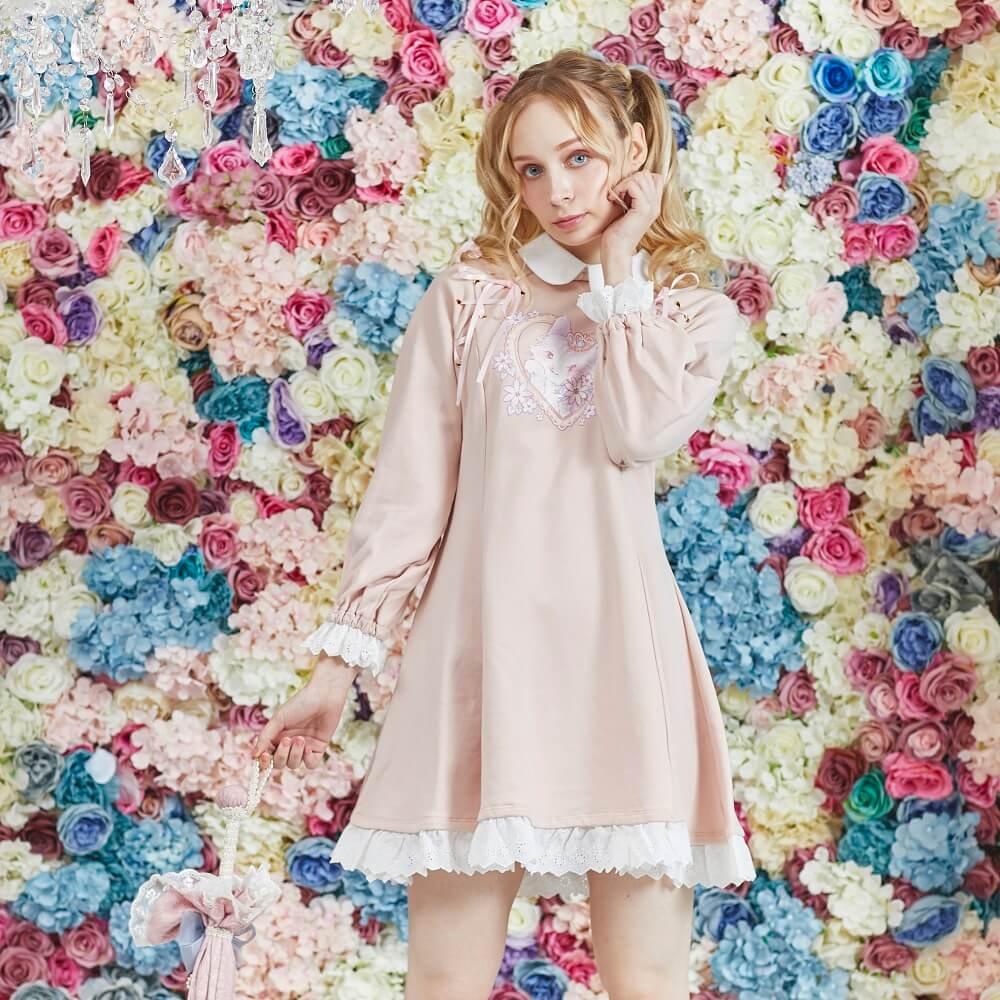 Yumekawa Lace Up cat One Piece