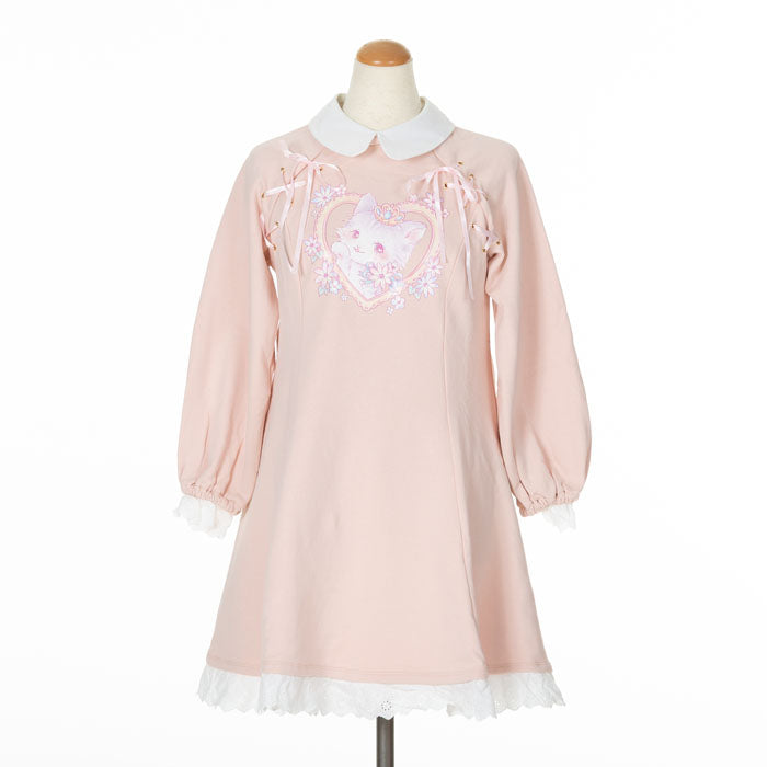 Yumekawa Lace Up cat One Piece