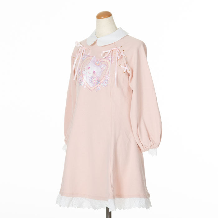 Yumekawa Lace Up cat One Piece