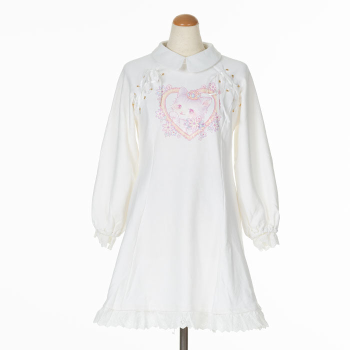 Yumekawa Lace Up cat One Piece