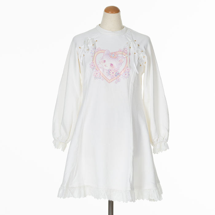Yumekawa Lace Up cat One Piece