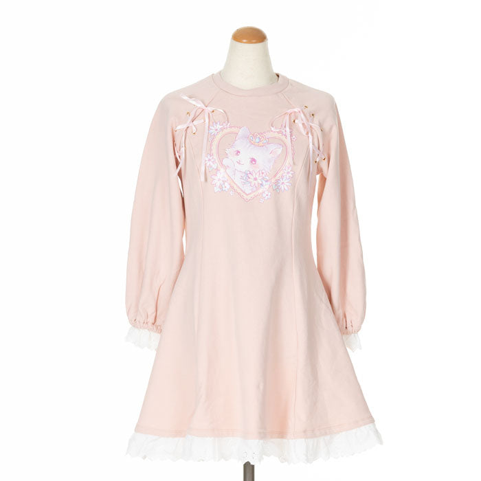 Yumekawa Lace Up cat One Piece