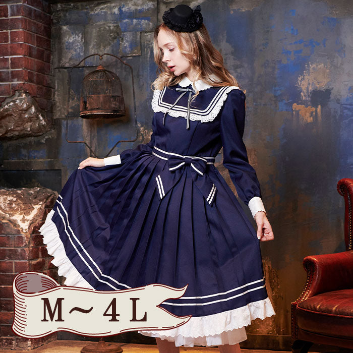 Sailor Malimplet One Piece with waist ribbon