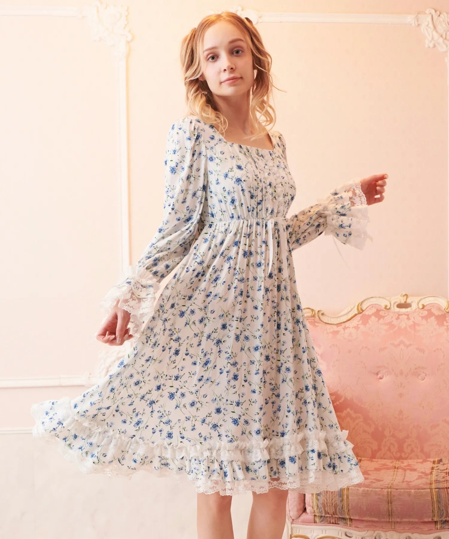 Flower field roomwear onepiece