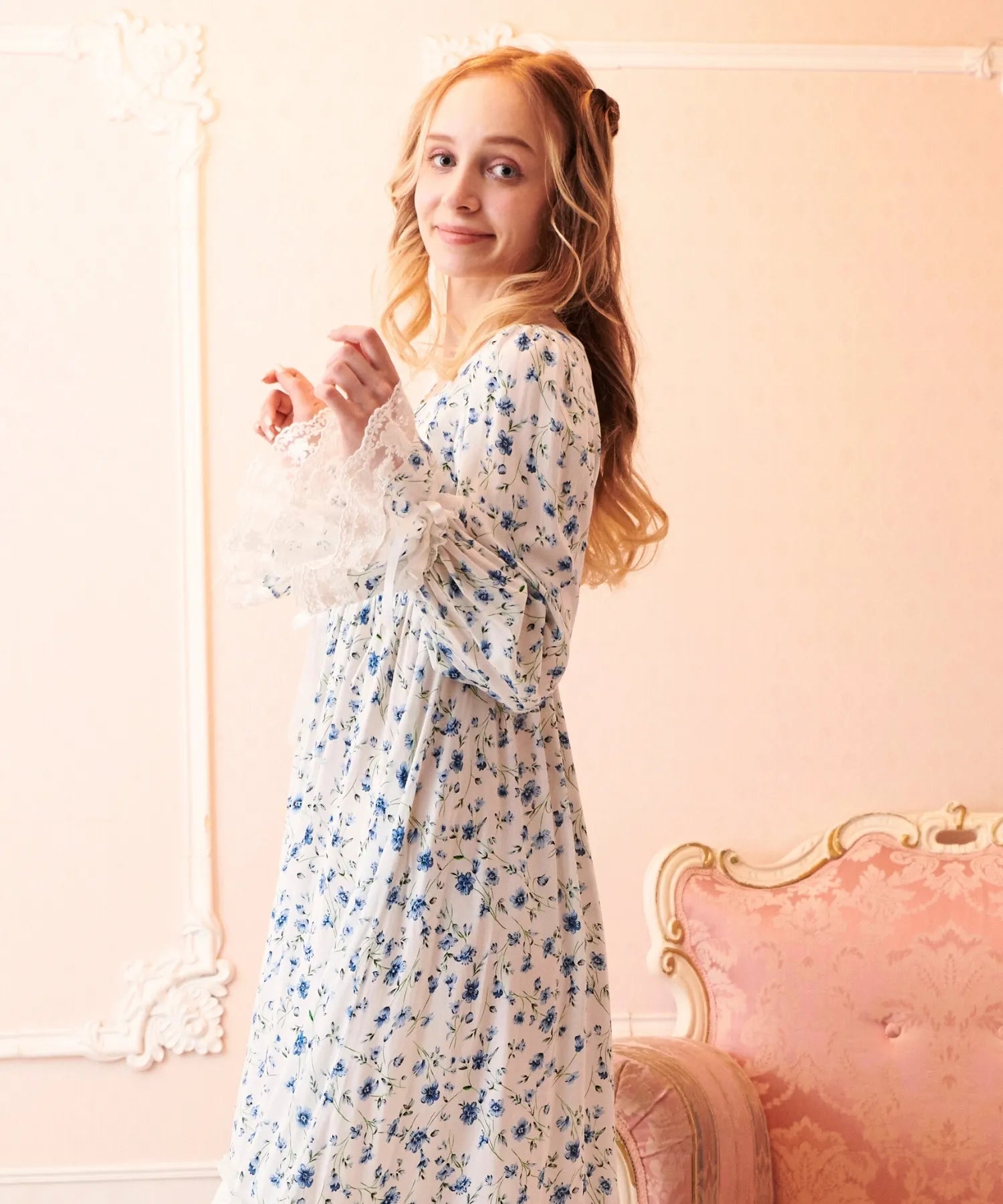 Flower field roomwear onepiece