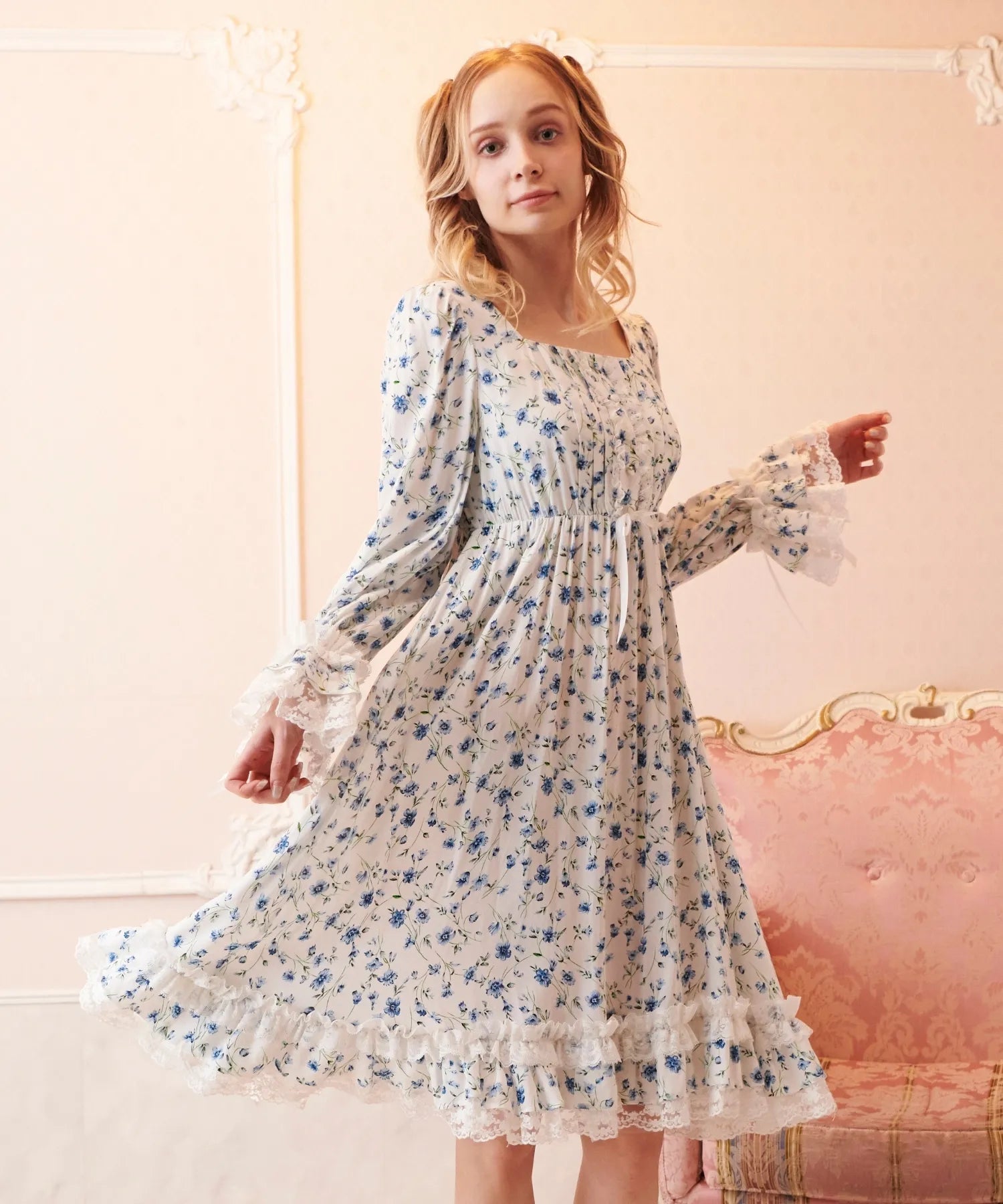 Flower field roomwear onepiece