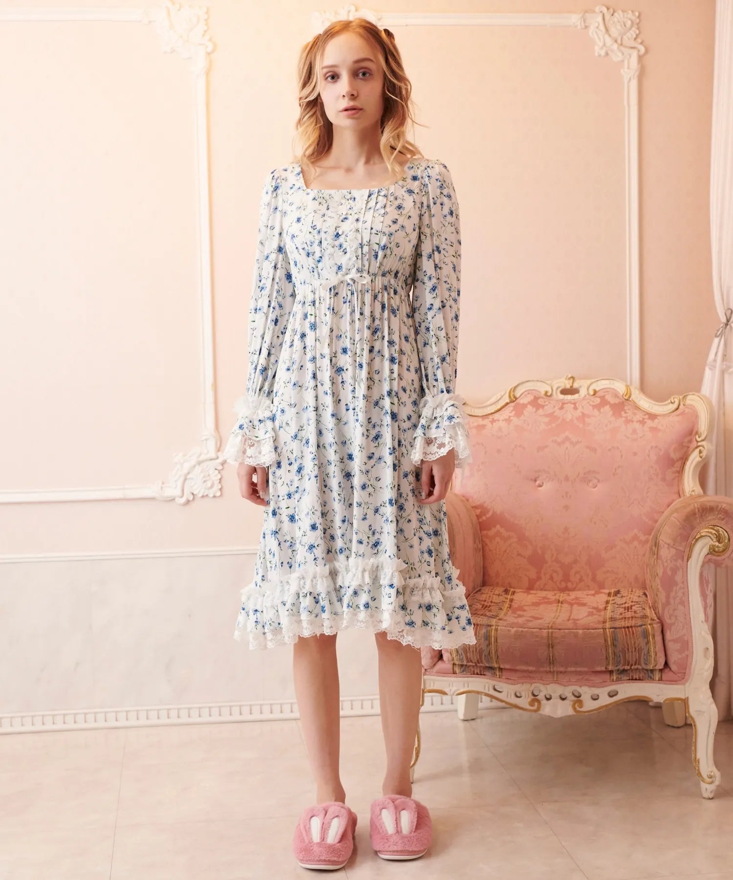 Flower field roomwear onepiece