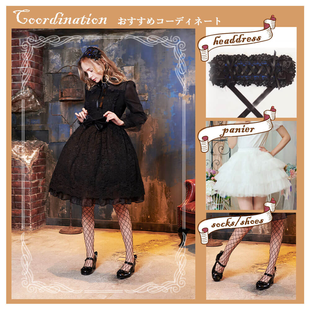 Volume sleeve blouse dress