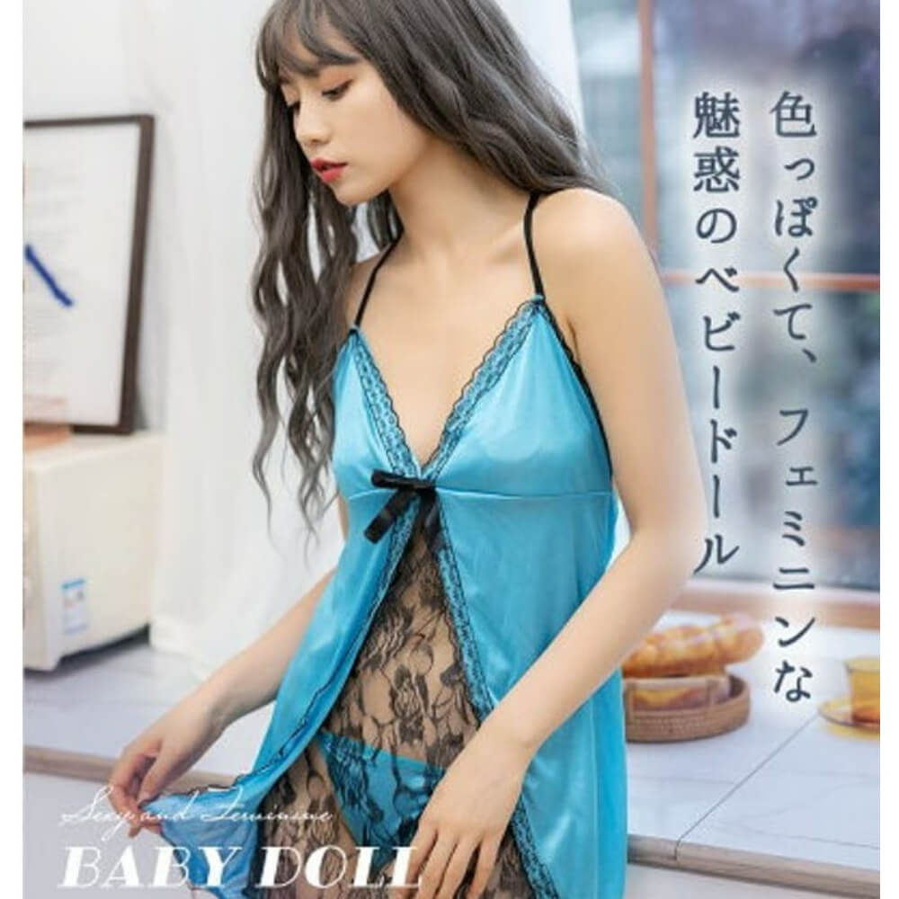 Black x Blue Baby Doll