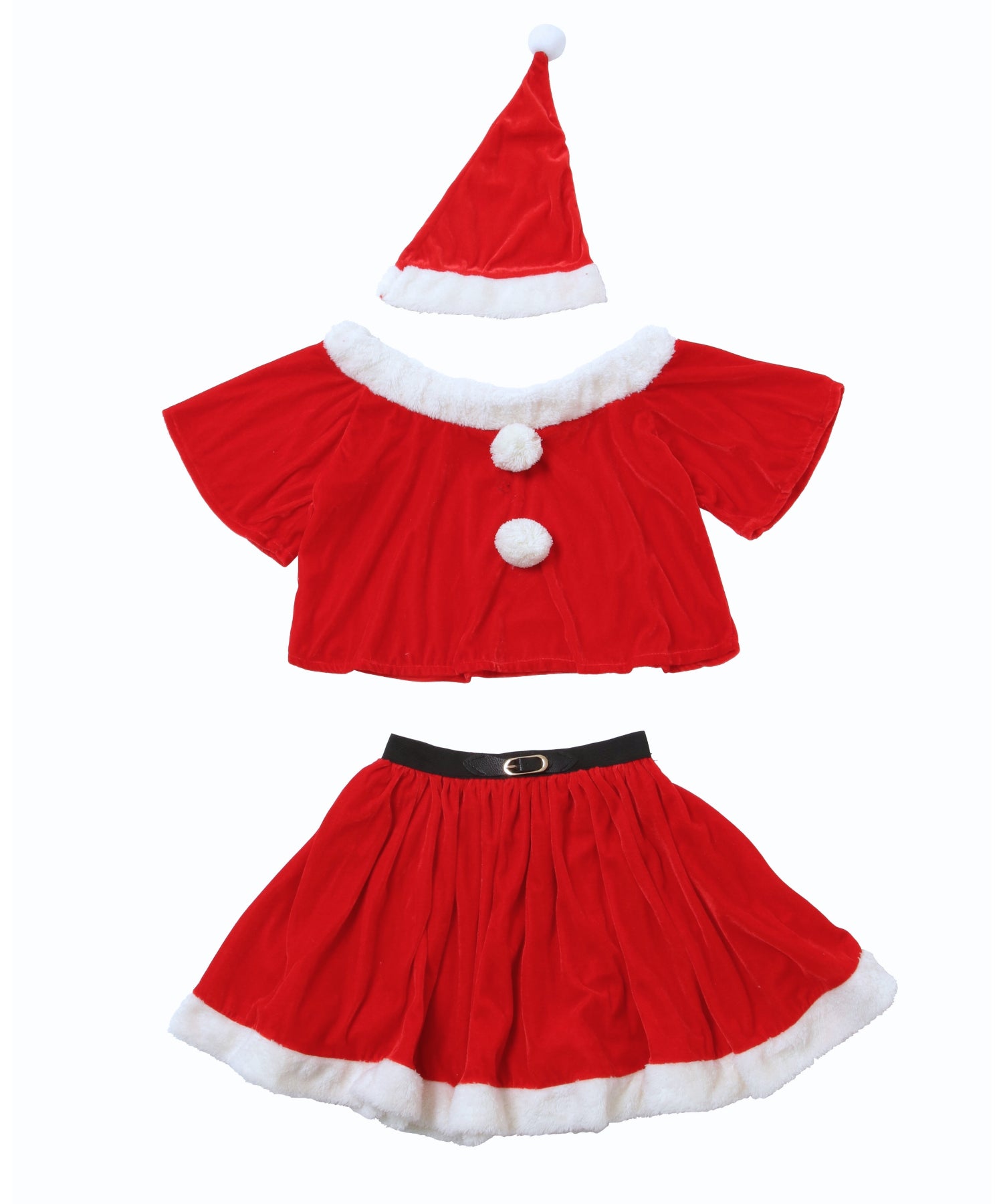 オフショルダーサンタセットアップ