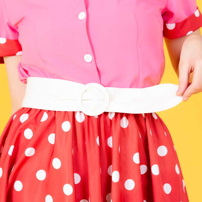 Colorful Retro Setup with Belt and Hairband