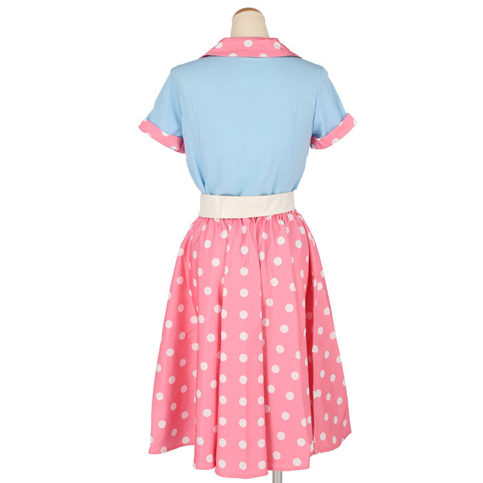 Colorful Retro Setup with Belt and Hairband