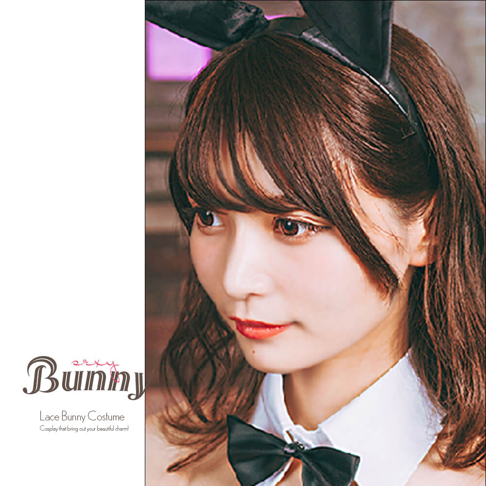 Basic bunny girl costume with transparent strap